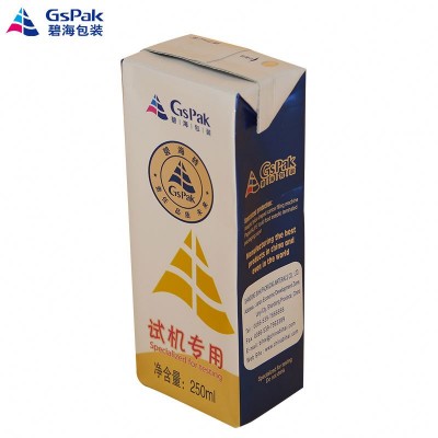 popular aseptic packaging bag paper milk carton